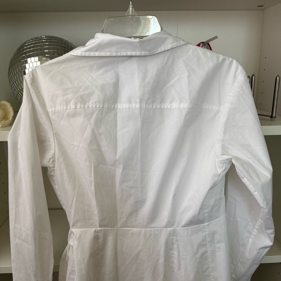 NWT SPANX White The Best Poplin Wrap Dress - Picture 7 of 8